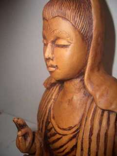RARE LARGE TERRACOTTA QUAN YIN CHINESE STATUE ROOF TILE  