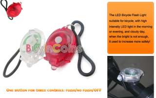 In 1 New Mini Bright LED Bicycle Bike Safety Light  