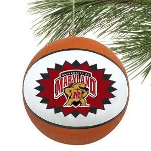 Maryland Terrapins Mini Replica Basketball Ornament  