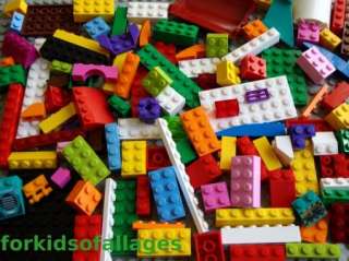 Lego Bulk 100 Piece Lot Incl GIRL COLORS Pink Purple+ Bricks Blocks 