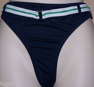 Jag Bikini Swimsuit Bottoms XL Blue Green Belted NWT  