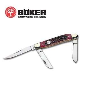  Boker Red Bone Stockman Folding Pocket Knife Sports 