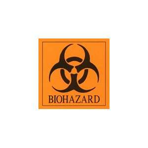 Biohazard Labels (Pad of 100 2x2 in)