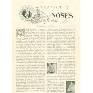  1896 Character In Noses Personality Traits illustrated 