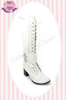 Angelic EGL Sweet Lolita Riding Boot+Heart Ankle BIND S  