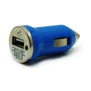 Blue Rapid USB Car Charger with IC Chip technology to prevent over 