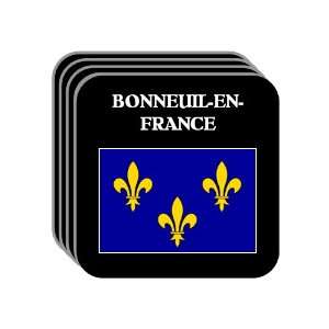 Ile de France   BONNEUIL EN FRANCE Set of 4 Mini Mousepad Coasters
