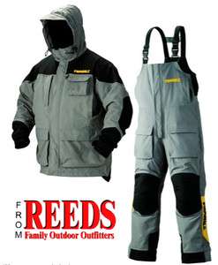 Frabill ICESUIT   Jacket & Bib Set / Suit (Gray) ► NEW FOR 2012 