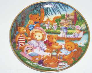 Teddy Bear Picnic Collector Plate Franklin Mint  