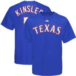   Texas Rangers #5 Ian Kinsler Youth Royal Blue Player T shirt Clothing