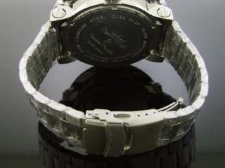Mens Techno Royale JUMBO 60MM Bezel W/ 12 Diamond Watch  