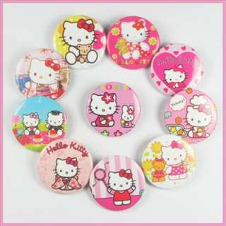   Hellokitty Badges Pins Buttons Boys Girls Birthday Party Favors Gifts
