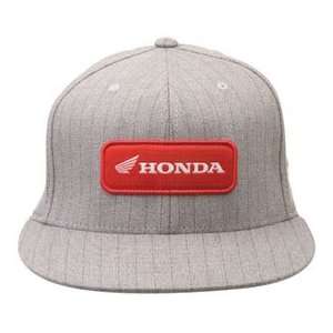   Honda Hulka Flex Fit Hat Small/Medium Heather Grey Automotive