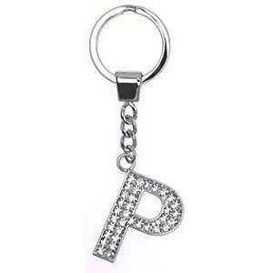  Letter P Keychain (Diamante) 