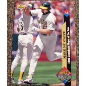   Mark McGwire # 493 MLB Baseball Award Winners Card