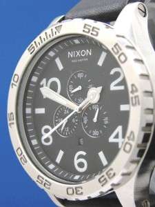 Mans Nixon 51 30 Tide Chronograph Watch W/ Black Dial   Huge 51mm 