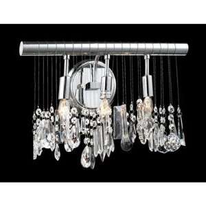  Chorus Line 3 Light Wall Sconce in Chrome
