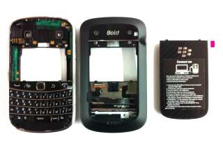 New OEM Blackberry 9900 9930 Full Housing Frame + Keyboard + Battery 