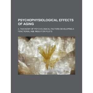 Psychophysiological effects of aging II, Taxonomy of psychological 