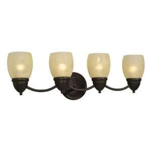  Galaxy Lighting 728124ORB/VMB 4 Light Sabana Bathroom 