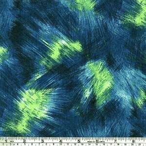  45 Wide Space Odyssey Cosmic Blue/Green Fabric By The 