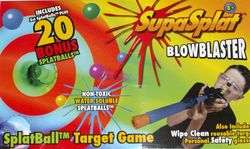 New Splat Ball Target Game Blow Blaster Balls  