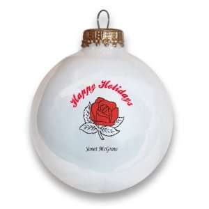  Alpha Omicron Pi Holiday Ball Ornament