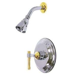   New York Single Handle Shower Faucet, Polished Chrome and Polished Bra