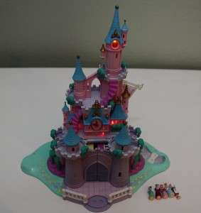 Polly Pocket Cinderellas Castle Bluebird Disney Play Set 1995 Lights 