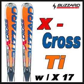 04 05 Blizzard X Cross Ti Skis 178cm w/X 17 NEW   