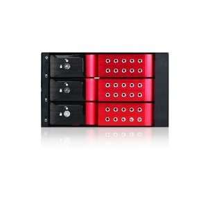  2BAY 5.25IN Sas 2X5.25 To 3X3.5 Cage Red Electronics