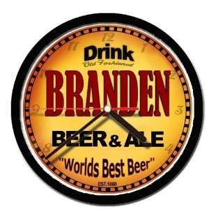  BRANDEN beer and ale cerveza wall clock 