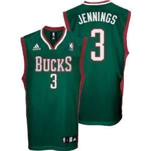  Brandon Jennings Green adidas NBA Replica Milwaukee Bucks 