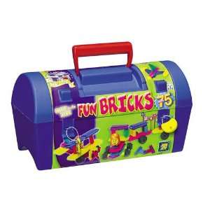  Fun Bricks   Chest 75 pc   Made in Israel Toys & Games