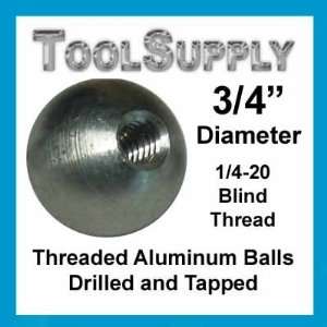  100 3/4 threaded tapped aluminum balls knobs