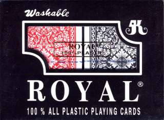Royal 100% Plastic Playing Cards LG Index 2 DECKS *  