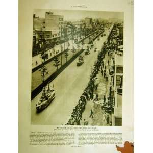  1930 French Print Naval Parade Tokio