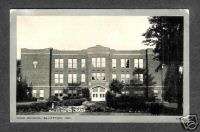 Bluffton Indiana c1940s High School IN IND  