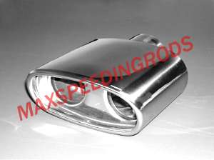 Performance BMW 318 318i one in & double out Chromed Exhaust Tail Pipe 