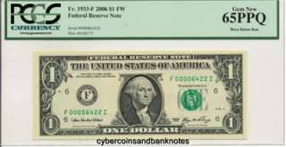   2006, Federal Reserve BOCA RATON   PCGS Gem New 65PPQ  