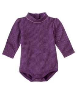 Gymboree NWT Cuddly Lambs Purple polka dot Bodysuit  