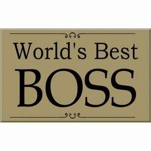  Worlds Best Boss Sign Patio, Lawn & Garden