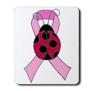  Team Ladybug Breast cancer Mousepad by  Sports 