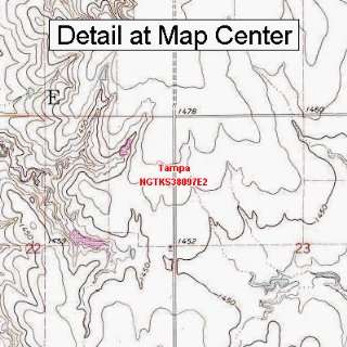  USGS Topographic Quadrangle Map   Tampa, Kansas (Folded 