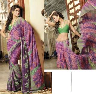   Designer Printed Light Work Saree Sari Partywear Bollywood   X 716