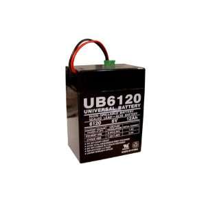  Sealed Lead Acid Battery   UB6120 TOY   6v 12Ah P2 