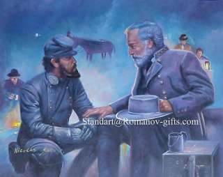 OilPainting Confederate General Robert E. Lee Civil War  