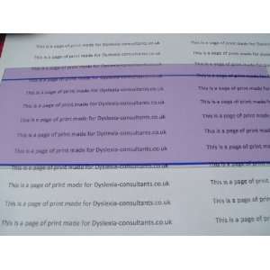  Dyslexia / Irlens type difficulties Plain Reading Rulers 