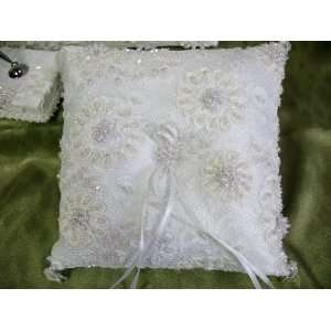  Fancy That Silk and Lace Ring Bearer Pillow