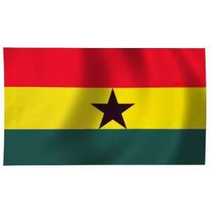 Ghana Flag 6X10 Foot Nylon PH Patio, Lawn & Garden